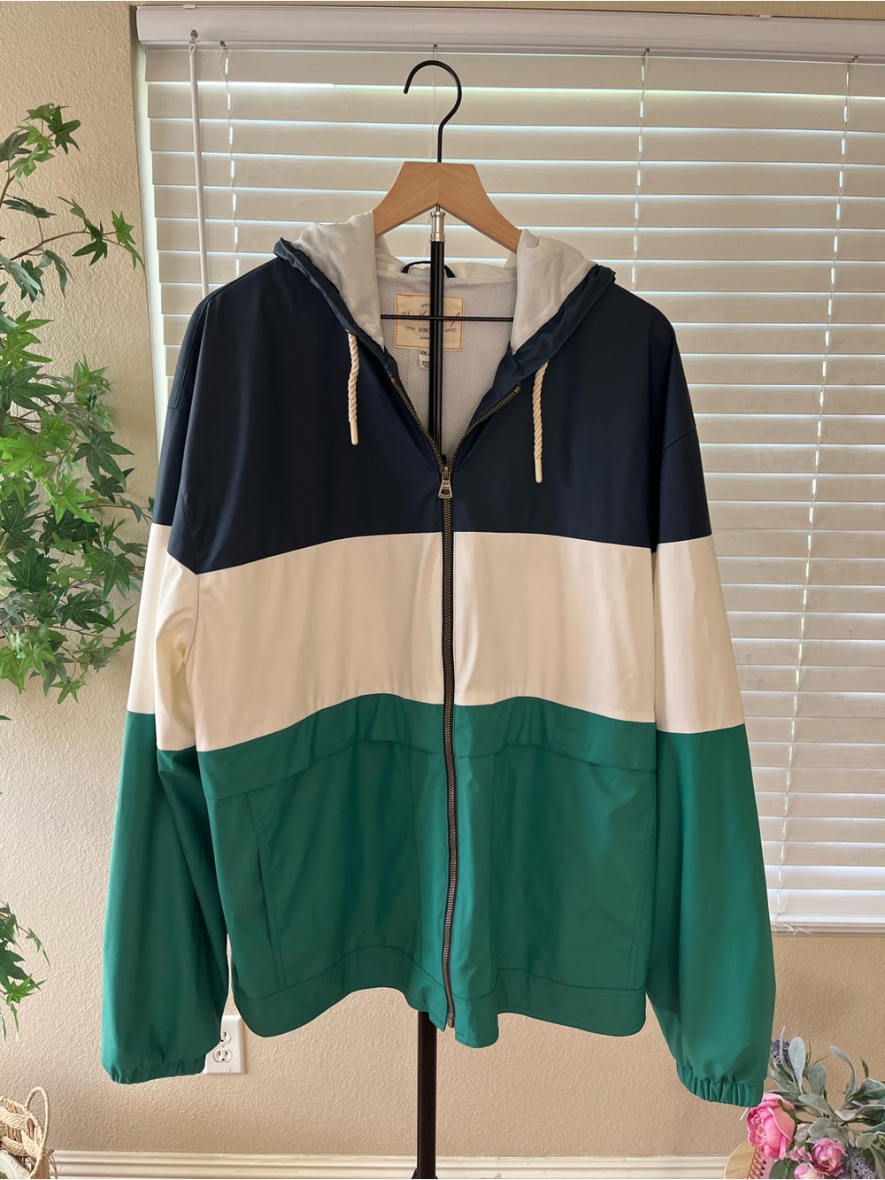 Weatherproof Vintage Colorblock Windbreaker Jacket XXL